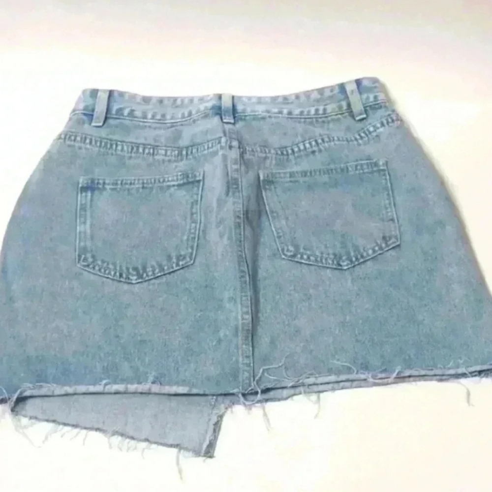 Womens unbalance jean skirts - Picture 3 of 13